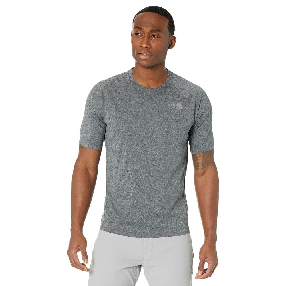 The North Face EA Big Pine Short Sleeve Crew T-shirt, Tin Gray Heather,  Size XL